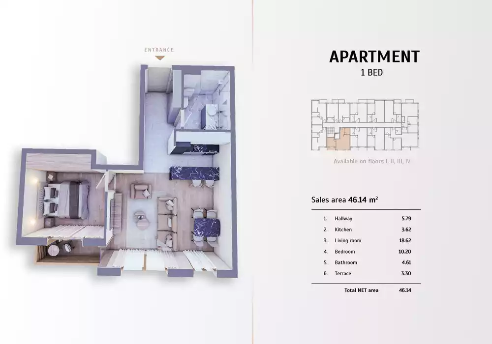 Квартира 46м² в Черногории, Колашин. Стоимостью 108430€ аренда фото-4