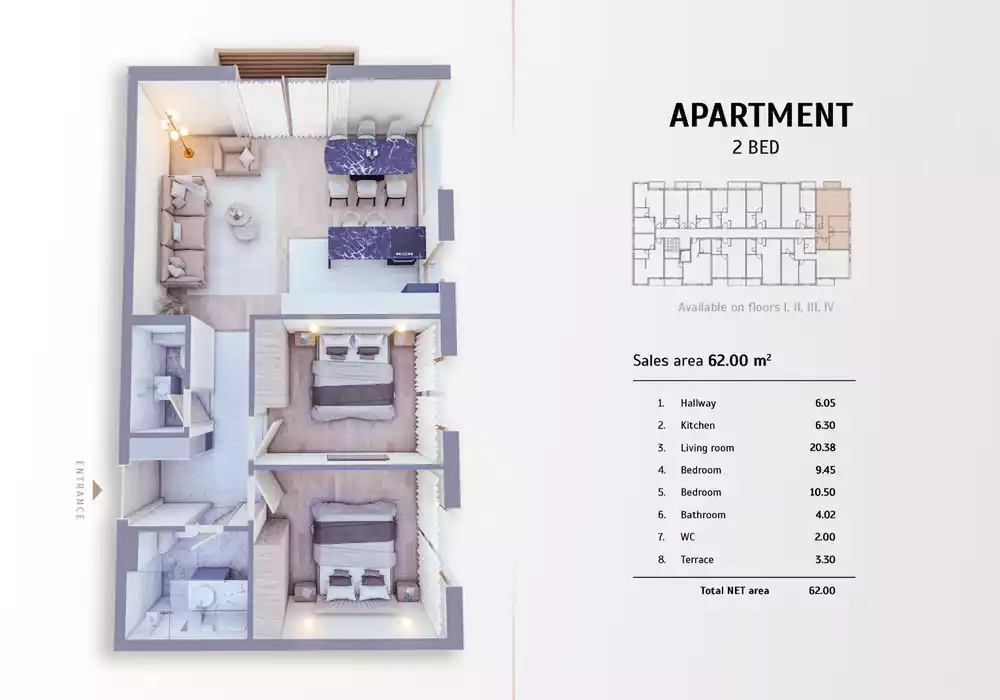 Квартира 62м² в Черногории, Колашин. Стоимостью 133300€ аренда фото-4