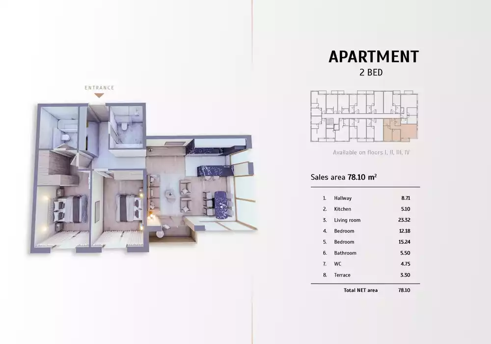 Квартира 78м² в Черногории, Колашин. Стоимостью 167915€ аренда фото-4