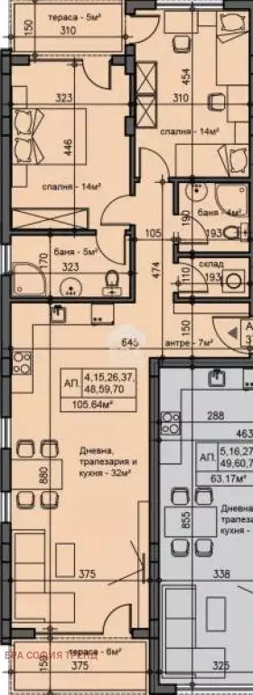 Квартира 120м² в Болгарии, София. Стоимостью 124301£ аренда фото-7