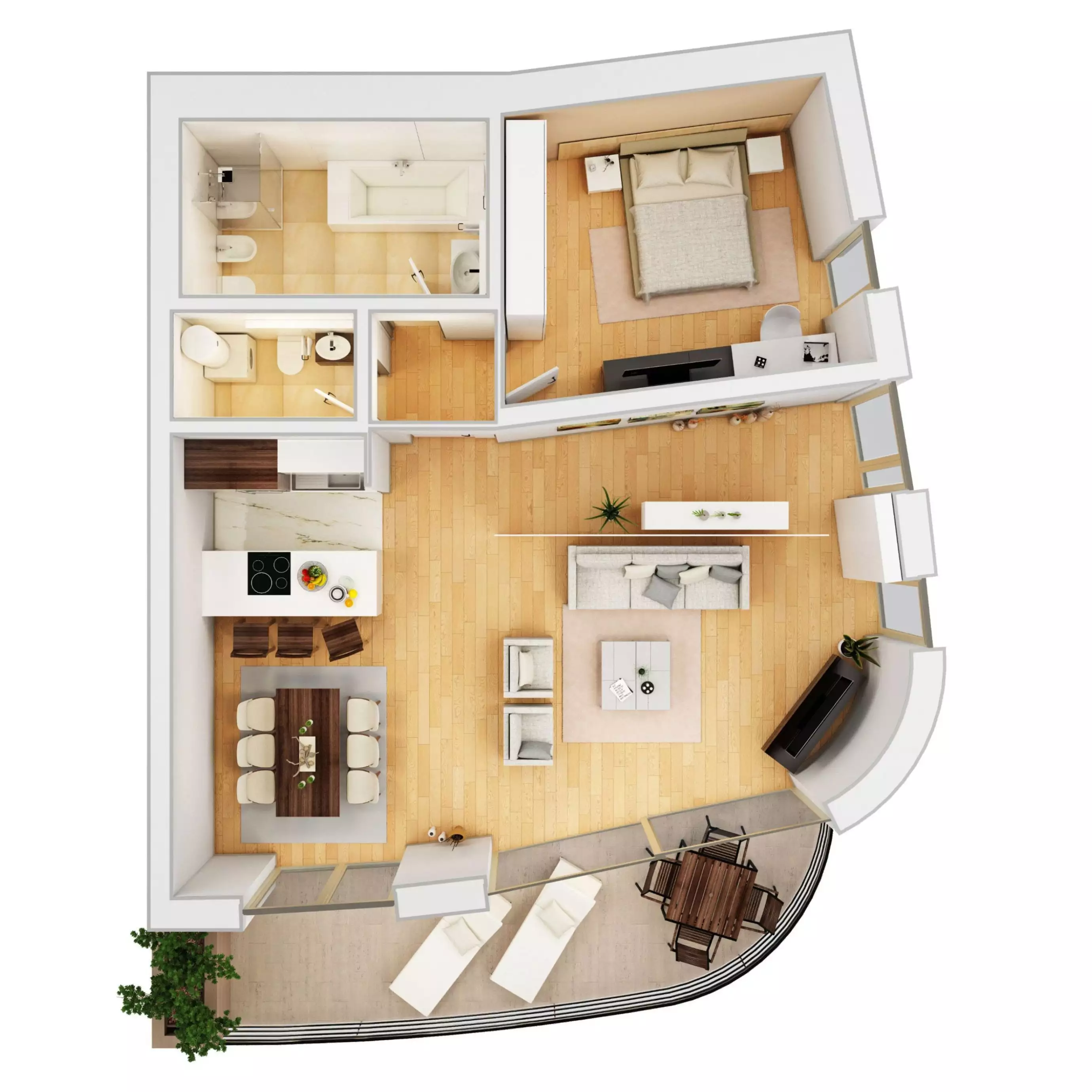 Квартира 95м² в Черногории, Будва. Стоимостью 965000€ аренда фото-12