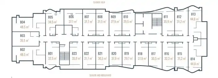 Квартира 47м² в Грузии, Батуми. Стоимостью 39382€ аренда фото-19