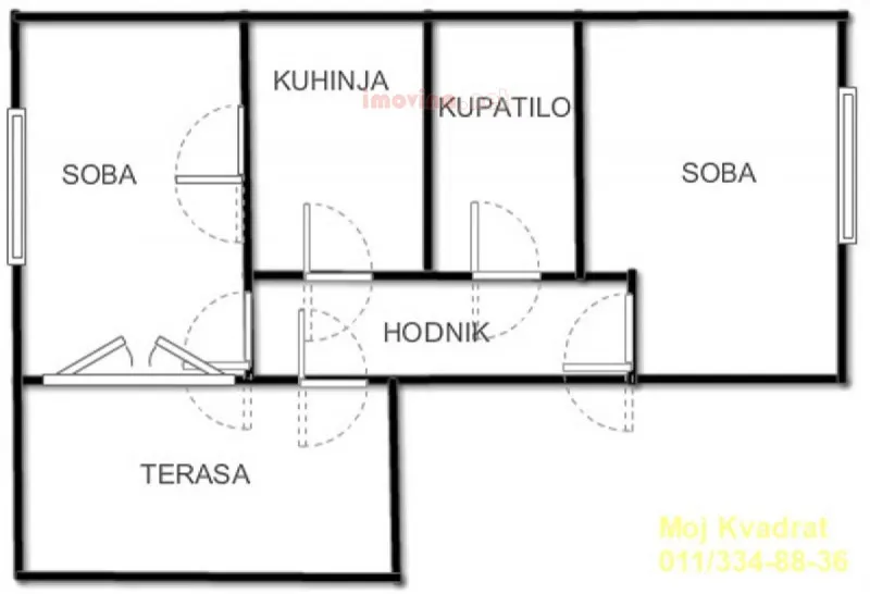 Квартира 60м² в Сербии, Белград. Стоимостью 77480£ аренда фото-14