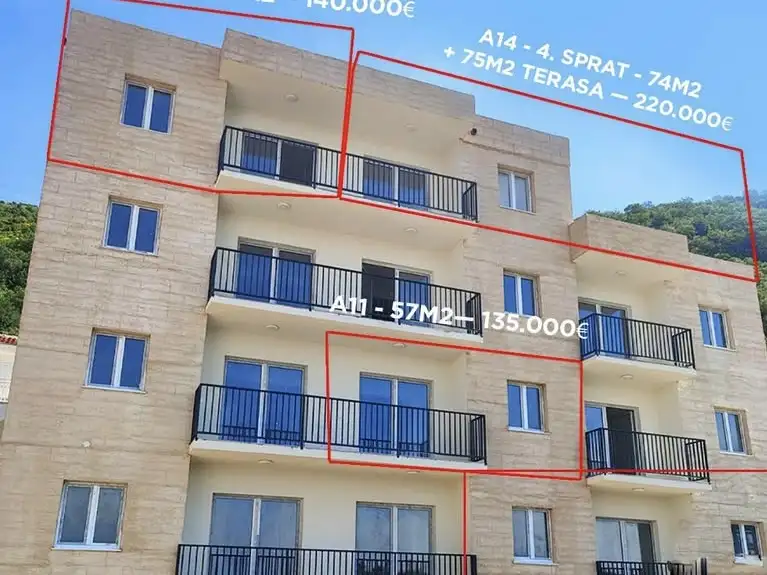 Квартира 55м² в Черногории, Петровац. Стоимостью 125000€ аренда фото-21