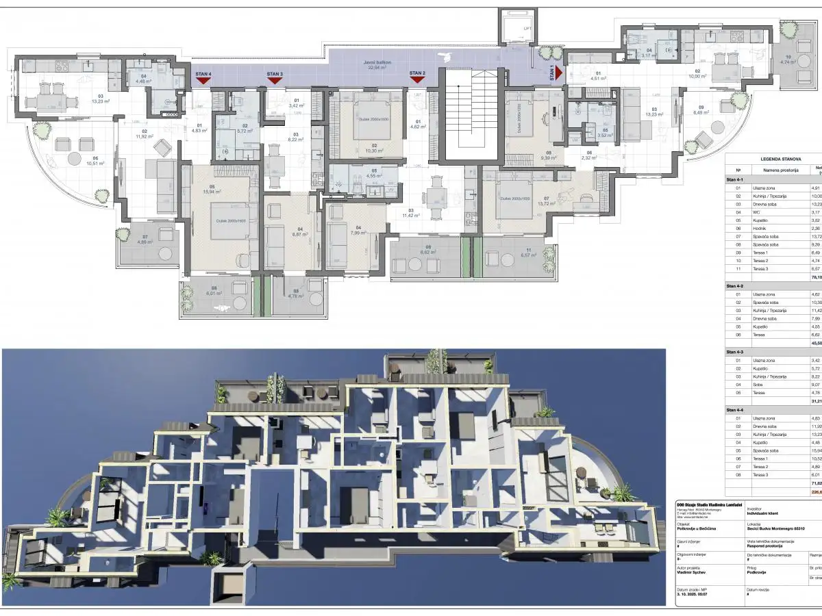 Квартира 236м² в Черногории, Бечичи. Стоимостью 349000€ аренда фото-10