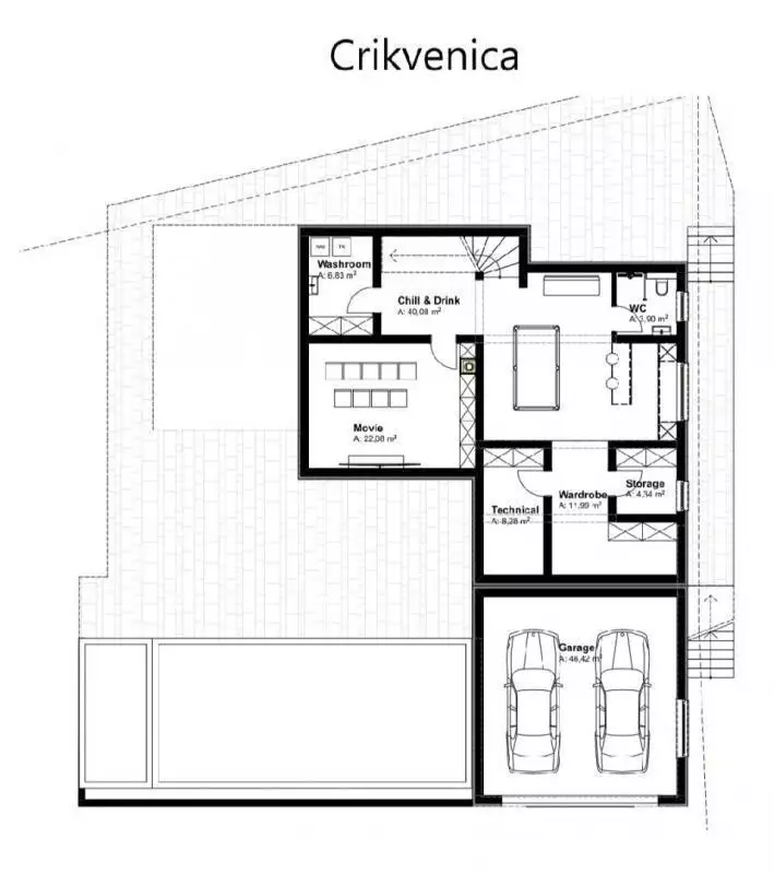 Вилла 380м² в Хорватии, Цриквеница. Стоимостью 1350000€ аренда фото-11