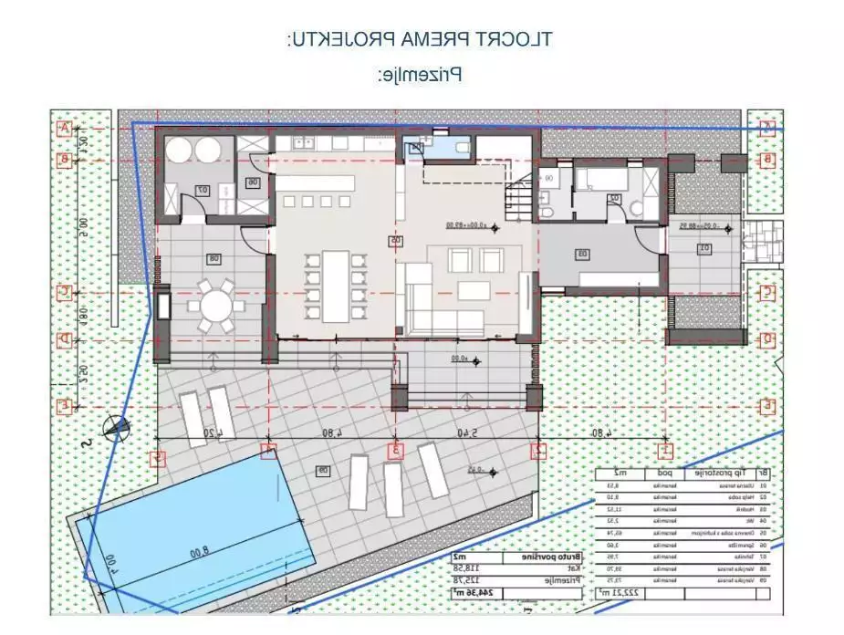 Вилла 244м² в Хорватии, Равни. Стоимостью 1200000€ аренда фото-4