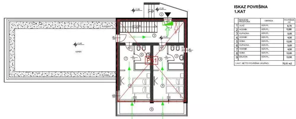 Вилла 216м² в Хорватии, Бртонигла. Стоимостью 1200000€ аренда фото-17