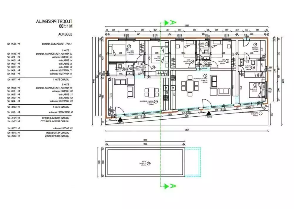 Вилла 176м² в Хорватии, Лабин. Стоимостью 620000€ аренда фото-5