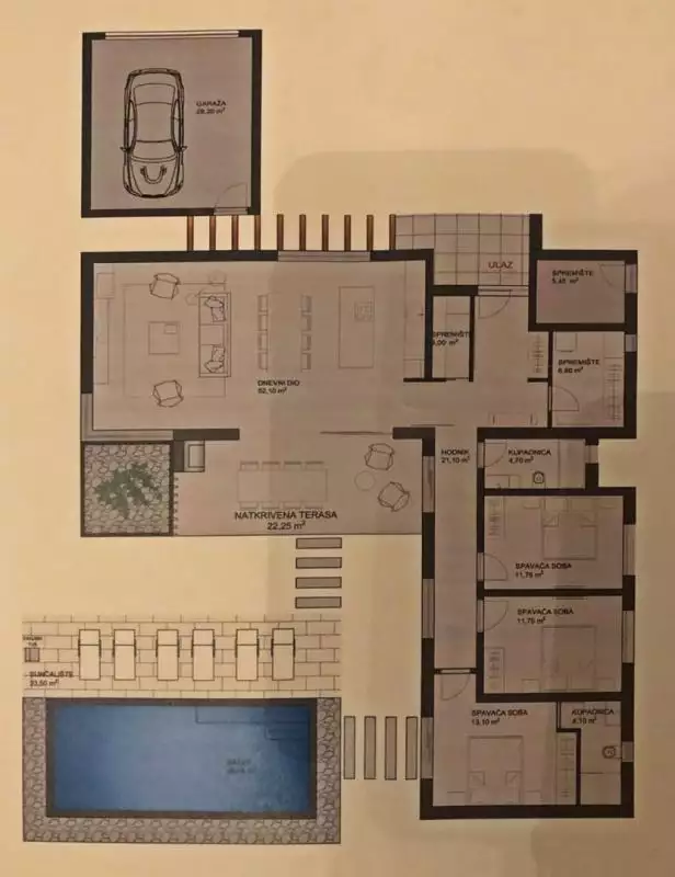 Вилла 185м² в Хорватии, Лабин. Стоимостью 560000€ аренда фото-12