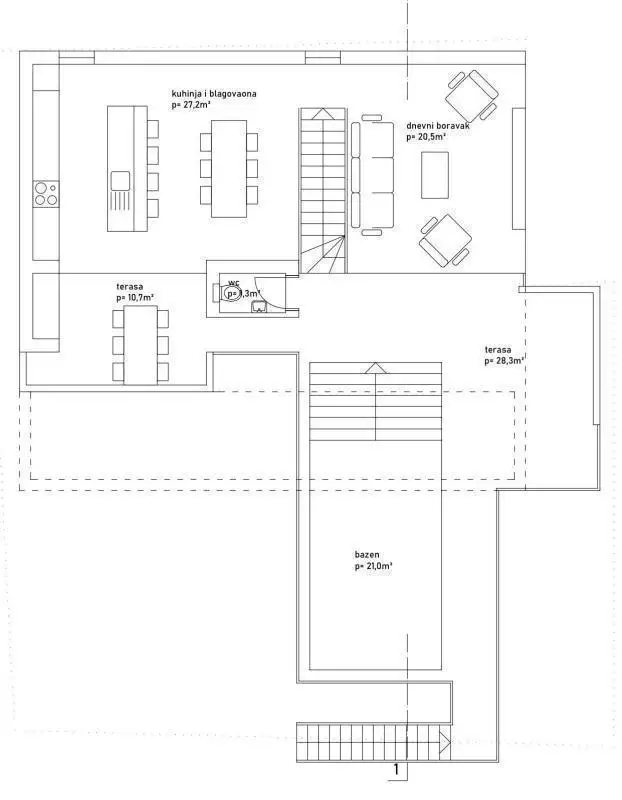 Вилла 125м² в Хорватии, Врси. Стоимостью 595000€ аренда фото-12