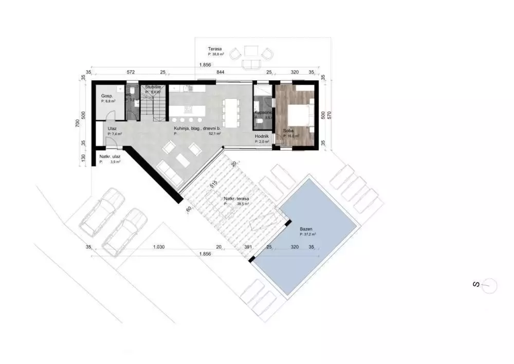 Вилла 184м² в Хорватии, Врсар. Стоимостью 780000€ аренда фото-4