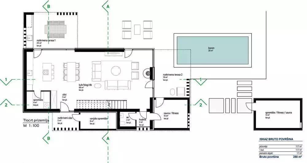 Вилла 266м² в Хорватии, Рабац. Стоимостью 778000€ аренда фото-8