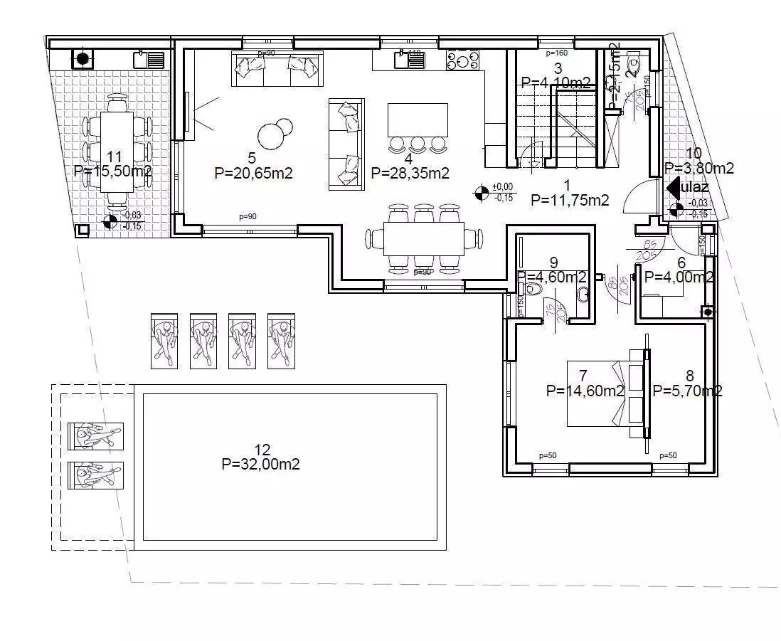 Вилла 195м² в Хорватии, Лабин. Стоимостью 650000€ аренда фото-15