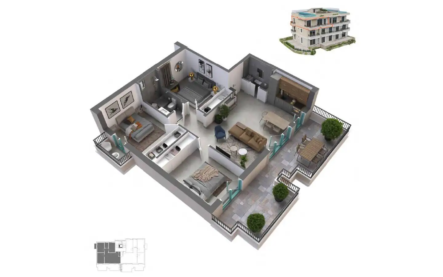 Пентхаус 19160м² в Черногории, Котор. Стоимостью 670000€ аренда фото-9