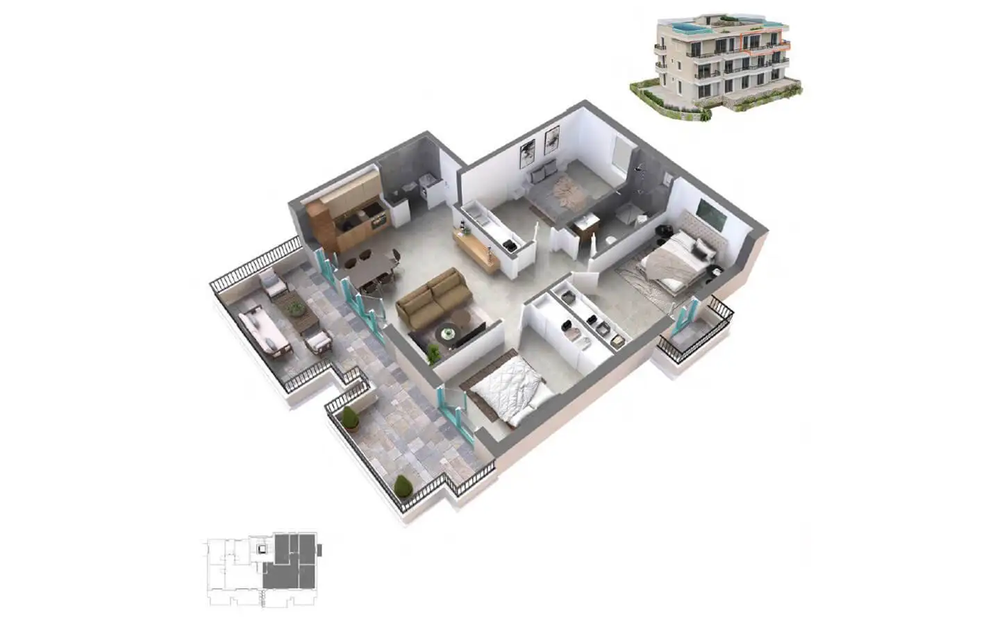 Пентхаус 20402м² в Черногории, Котор. Стоимостью 750000€ аренда фото-9