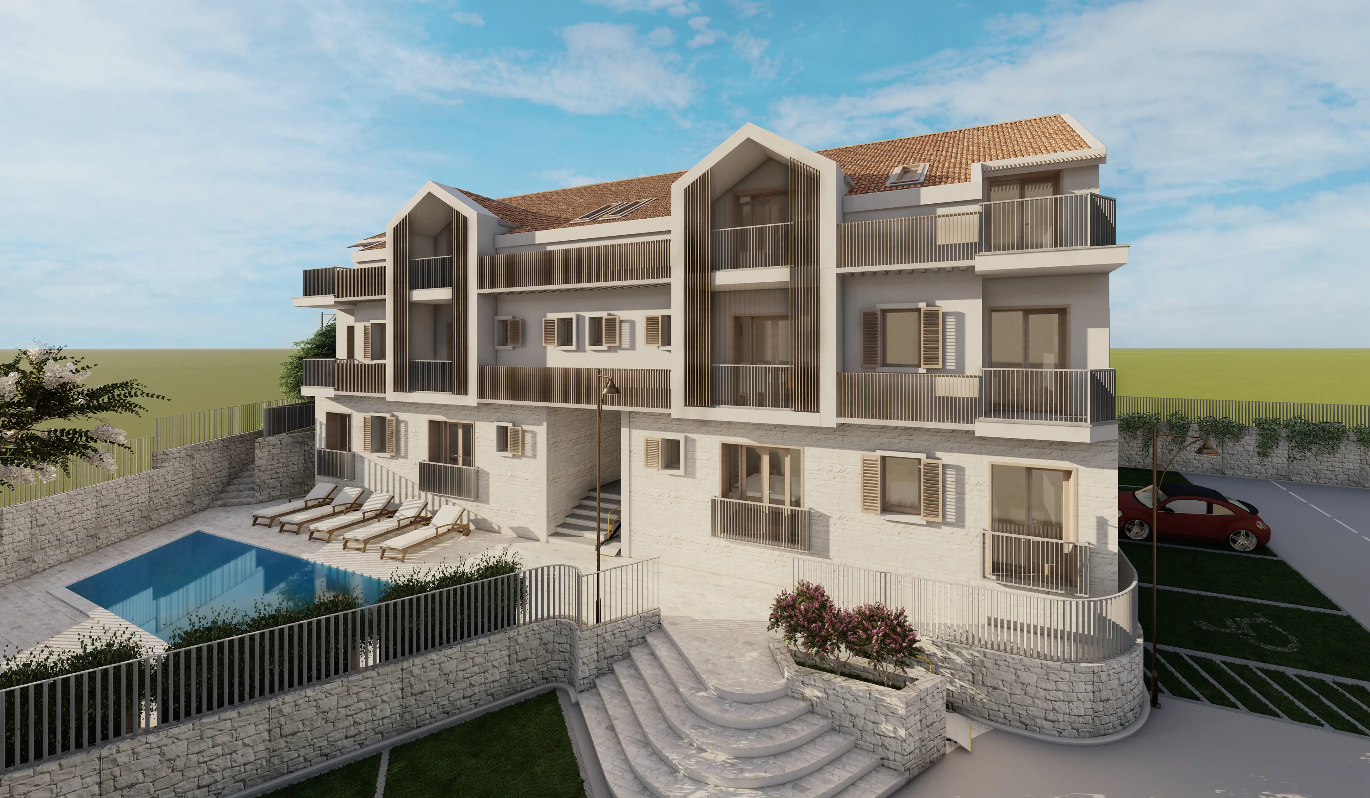 Квартира 48м² в Черногории, Рисан. Стоимостью 140389€ аренда фото-1