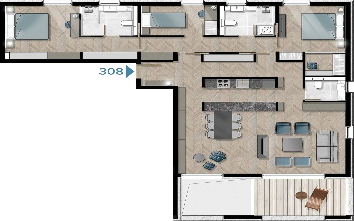 Квартира 150м² в Черногории, Тиват. Стоимостью 2500000€ аренда фото-12