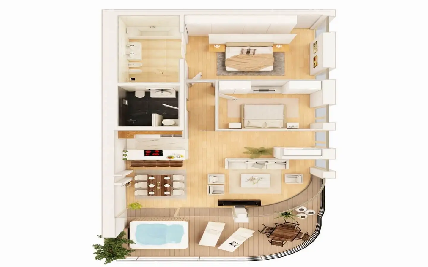 Квартира 147м² в Черногории, Будва. Стоимостью 950000€ аренда фото-15