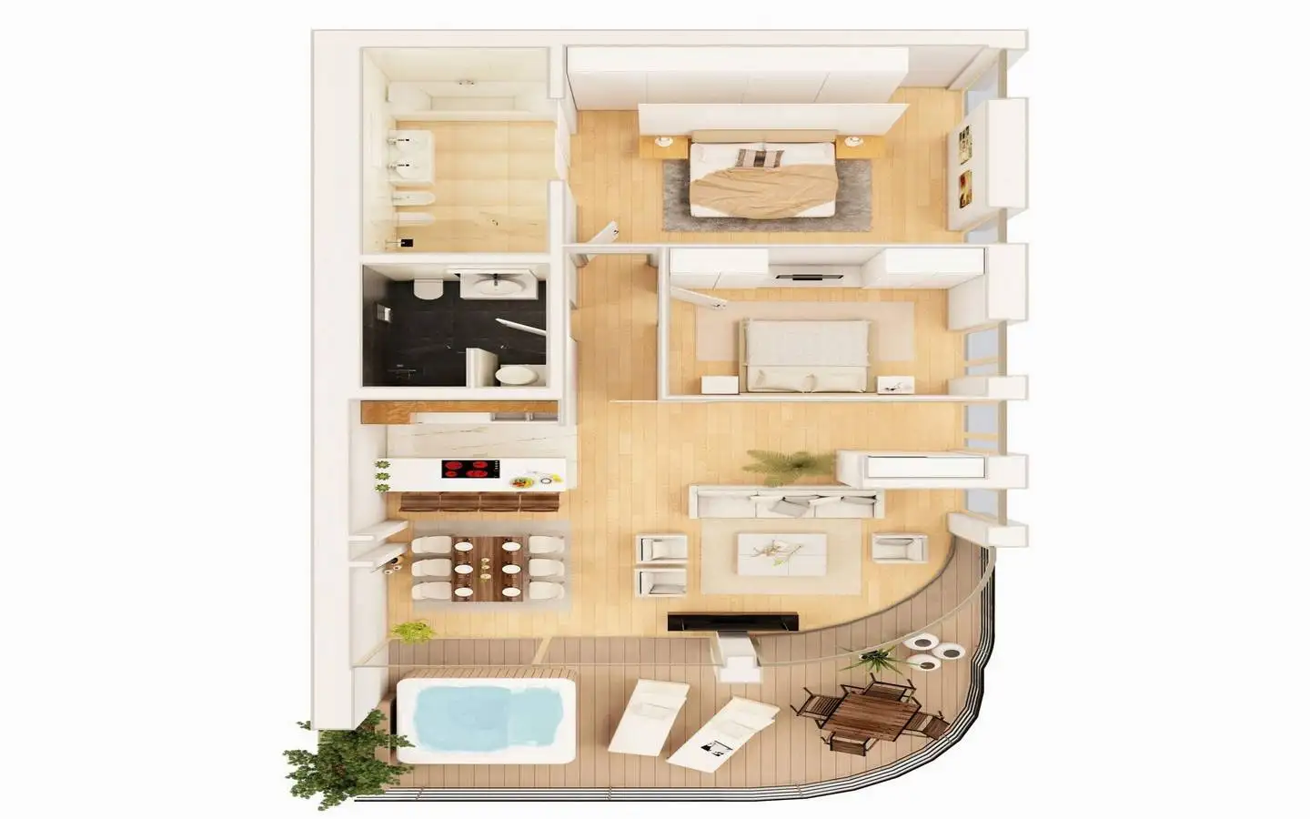 Квартира 147м² в Черногории, Будва. Стоимостью 950000€ аренда фото-15