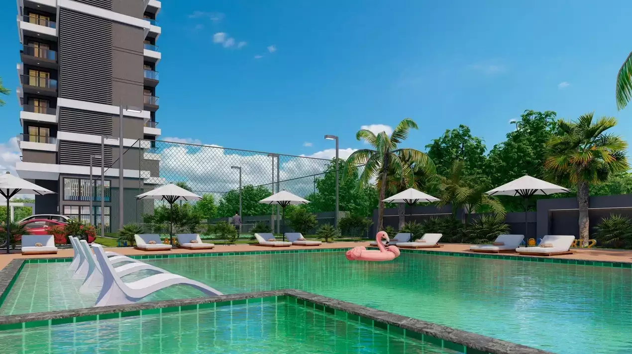 Квартира 57м² в Турции, Махмутлар. Стоимостью 182500€ аренда фото-2