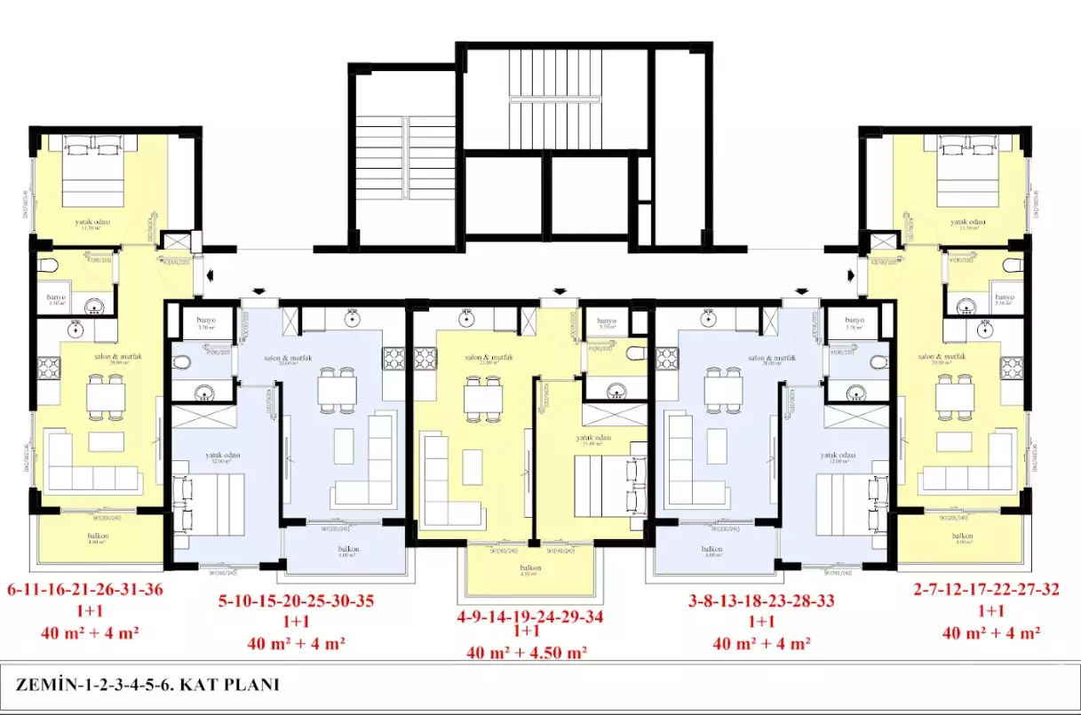 Квартира 49м² в Турции, Конаклы. Стоимостью 69000€ аренда фото-30