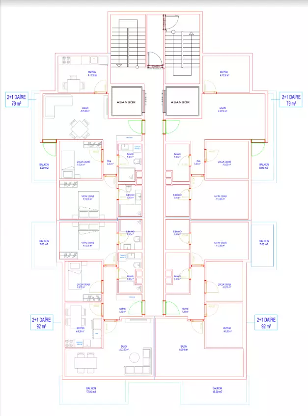 Пентхаус 128м² в Турции, Авсаллар. Стоимостью 268750€ аренда фото-19