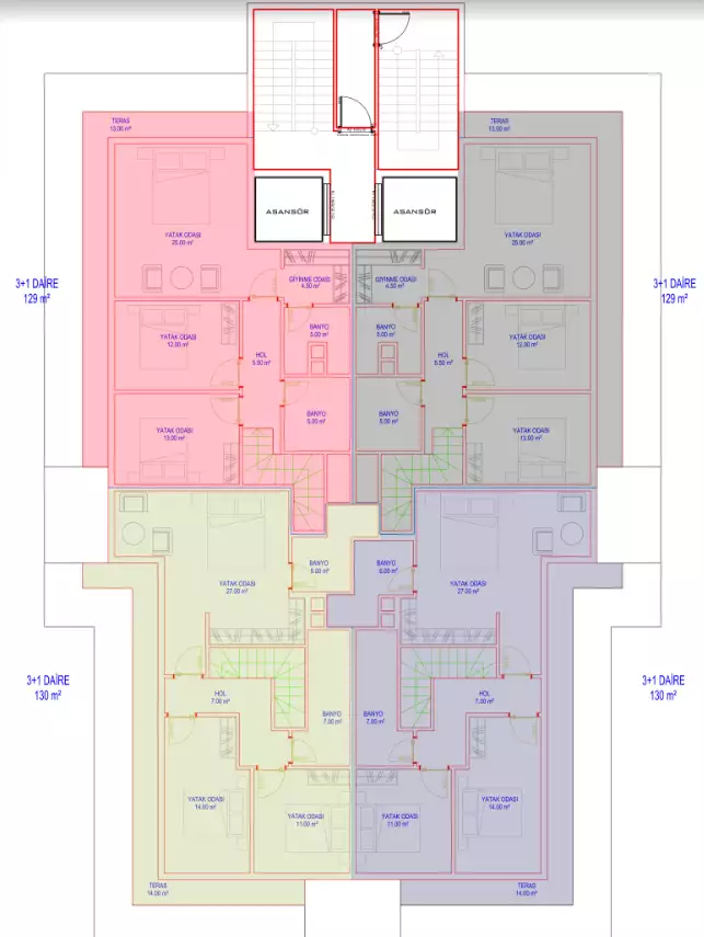 Пентхаус 128м² в Турции, Авсаллар. Стоимостью 268750€ аренда фото-22