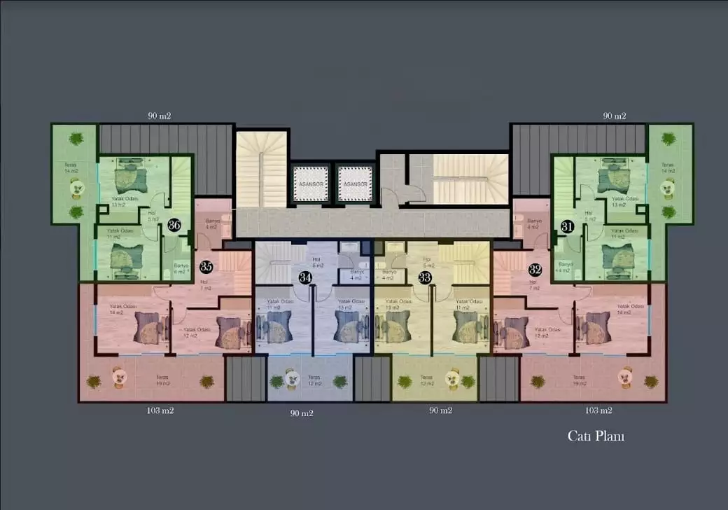 Квартира 43м² в Турции, Авсаллар. Стоимостью 127000€ аренда фото-28