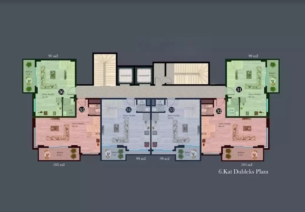 Квартира 43м² в Турции, Авсаллар. Стоимостью 127000€ аренда фото-29