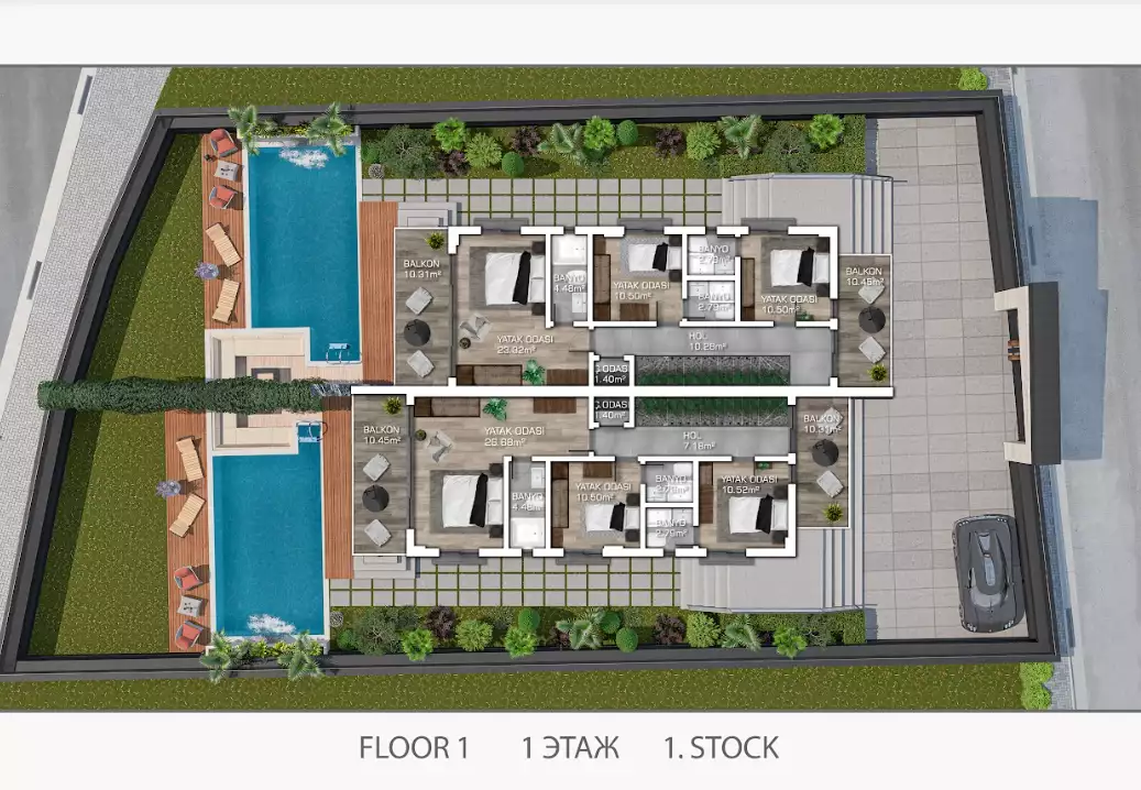 Вилла 385м² в Турции, Авсаллар. Стоимостью 399000€ аренда фото-16