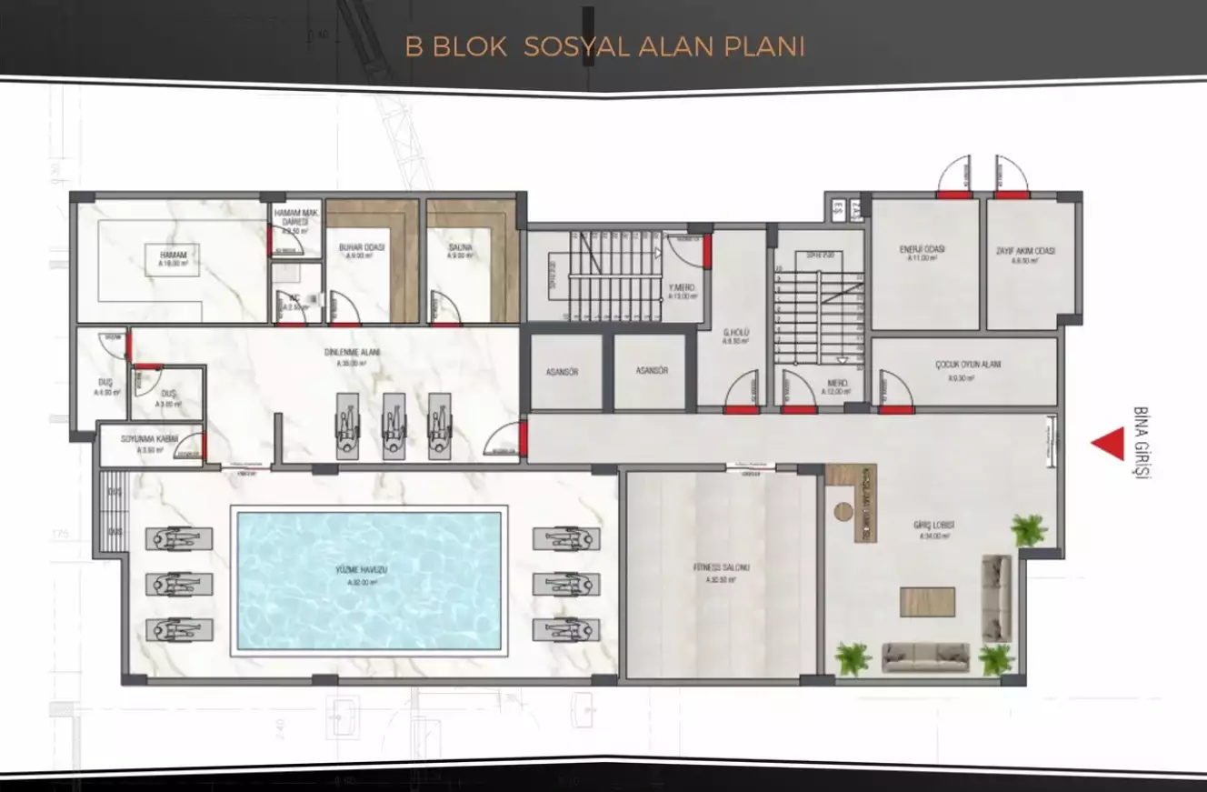 Квартира 54м² в Турции, Авсаллар. Стоимостью 103000€ аренда фото-12