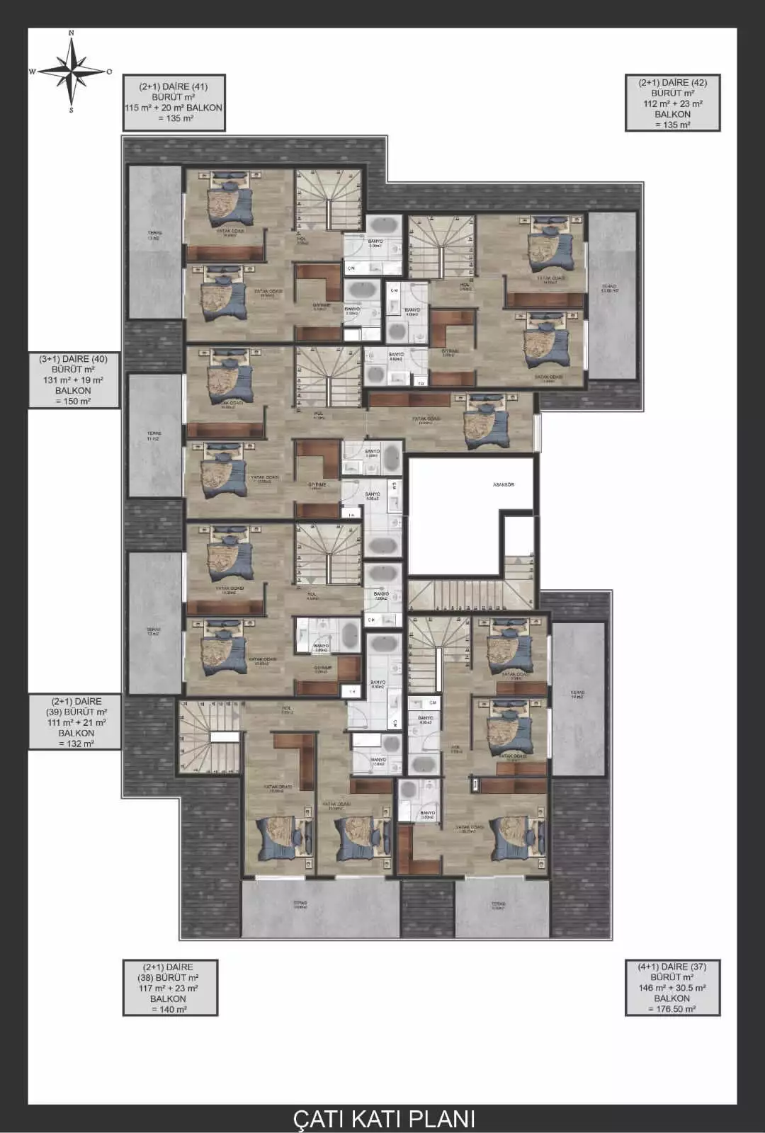 Квартира 64м² в Турции, Авсаллар. Стоимостью 120000€ аренда фото-5