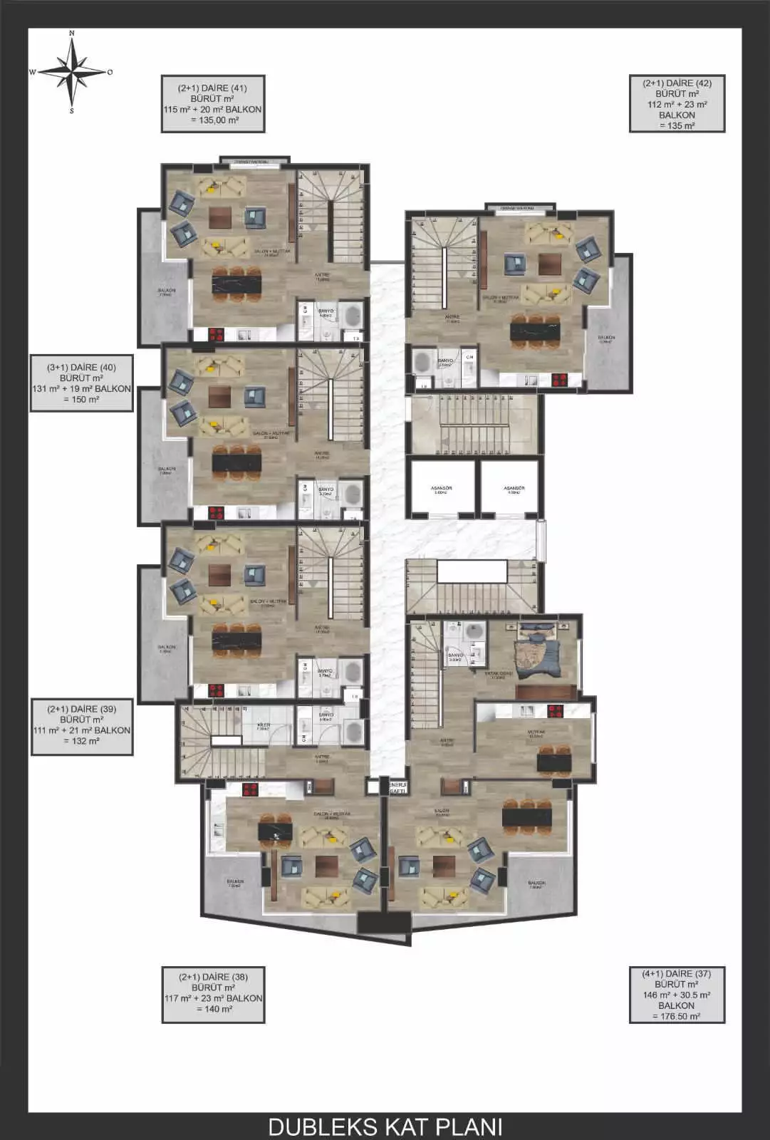 Квартира 64м² в Турции, Авсаллар. Стоимостью 120000€ аренда фото-6