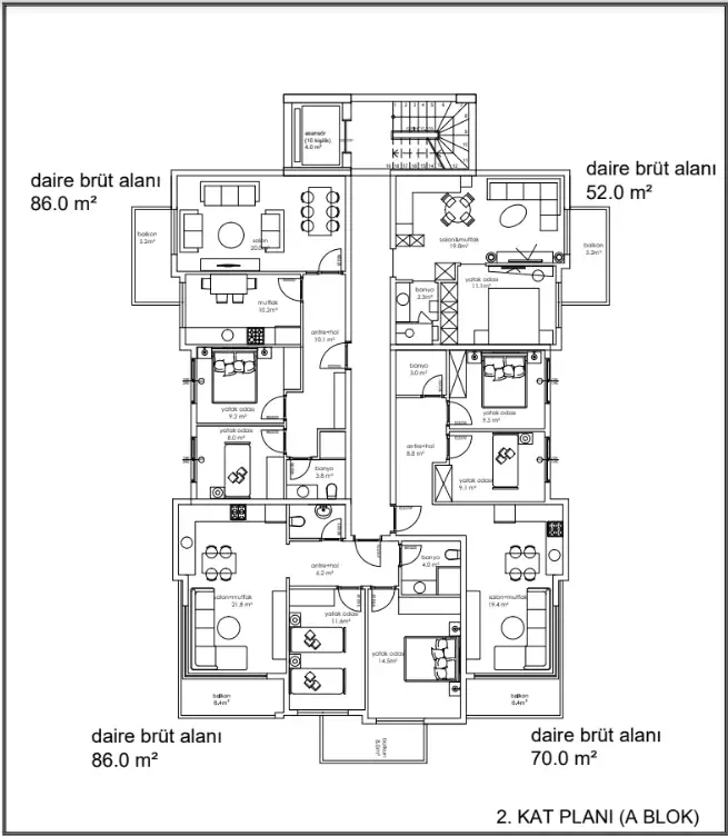 Другие объекты 56м² в Турции, Кестель. Стоимостью 175000€ аренда фото-10