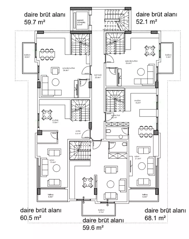 Другие объекты 56м² в Турции, Кестель. Стоимостью 175000€ аренда фото-13