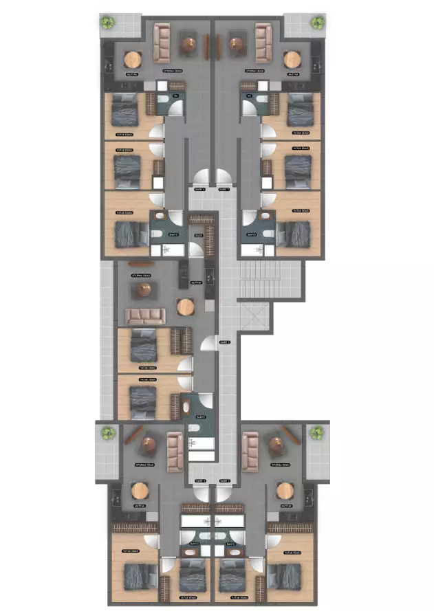 Квартира 75м² в Кипре, Лефкоша. Стоимостью 79000€ аренда фото-6