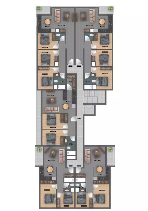 Квартира 75м² в Кипре, Лефкоша. Стоимостью 79000€ аренда фото-7
