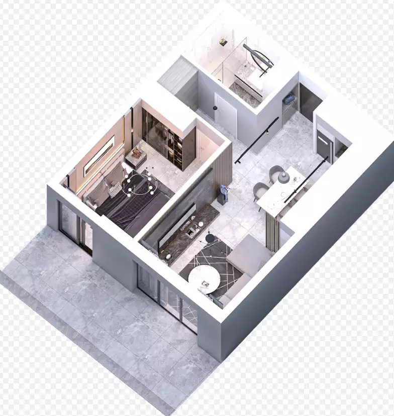 Квартира 37м² в Кипре, Газиверен. Стоимостью 92000€ аренда фото-30