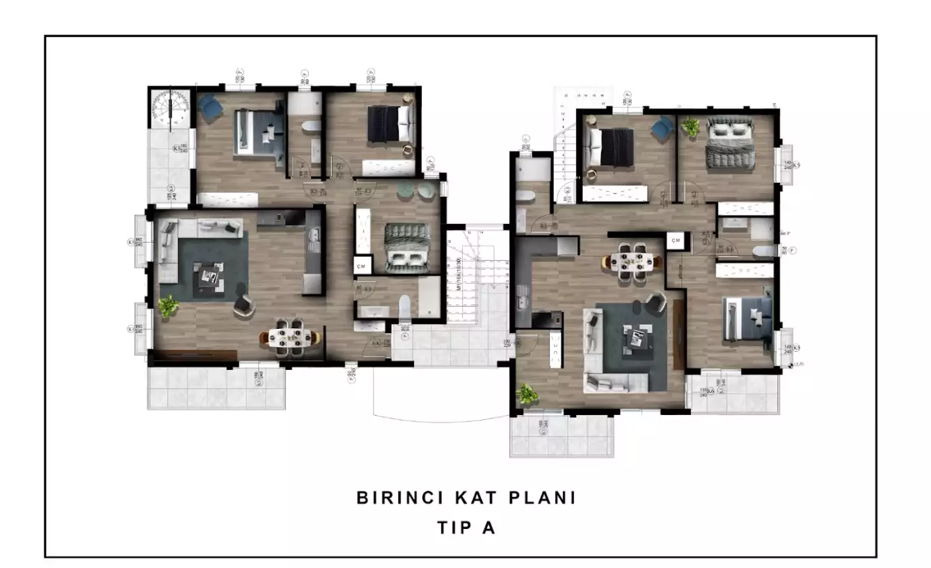 Вилла 192м² в Кипре, Чаталкой. Стоимостью 245000€ аренда фото-25