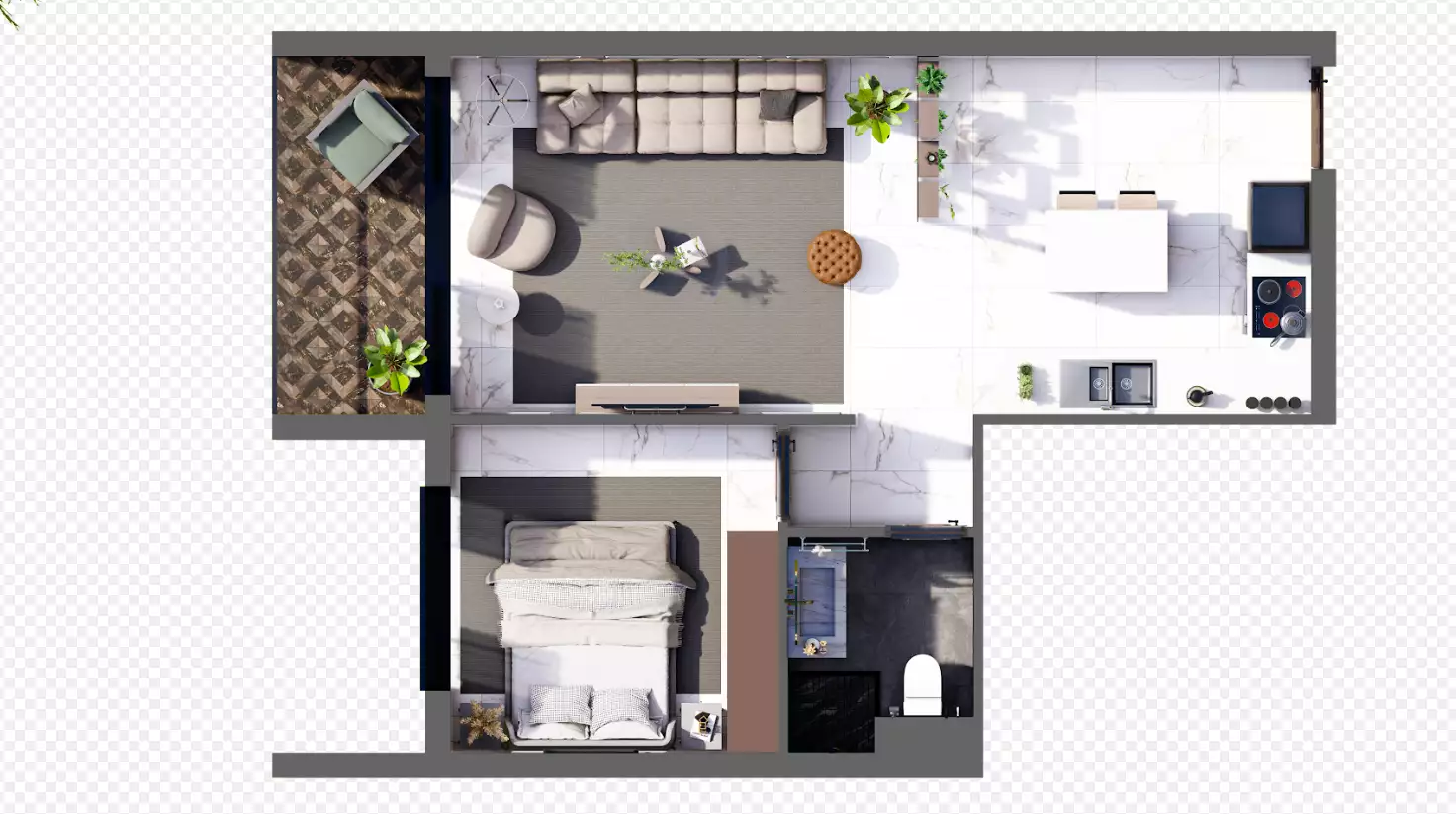 Квартира 35м² в Кипре, Фамагуста. Стоимостью 115000€ аренда фото-25