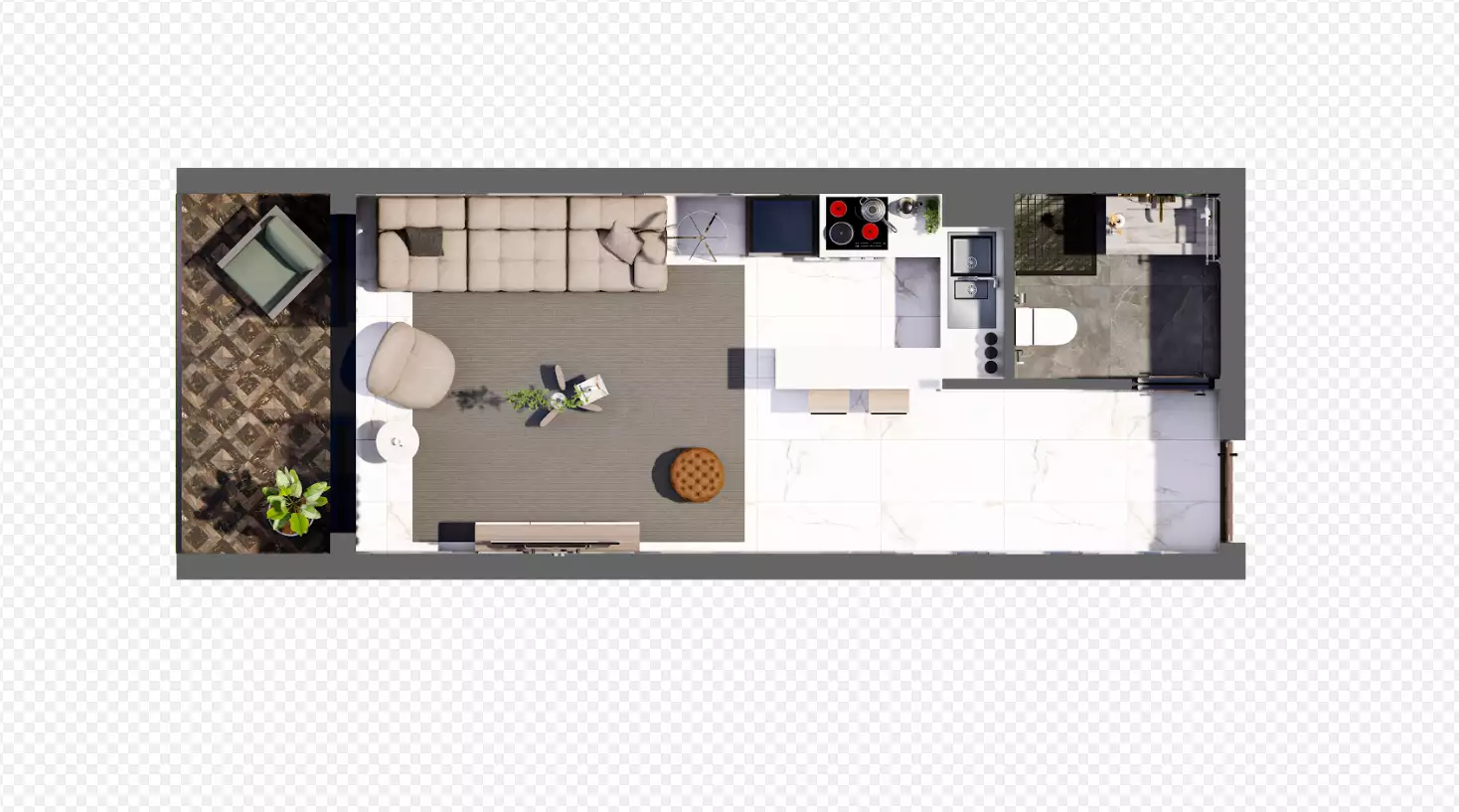 Квартира 35м² в Кипре, Фамагуста. Стоимостью 115000€ аренда фото-26