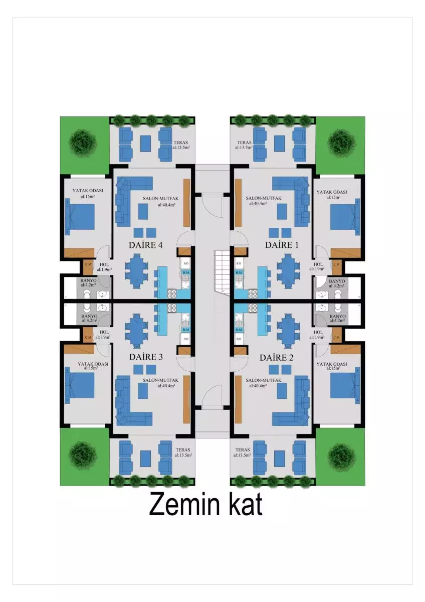 Квартира 90м² в Кипре, Фамагуста. Стоимостью 137900€ аренда фото-22