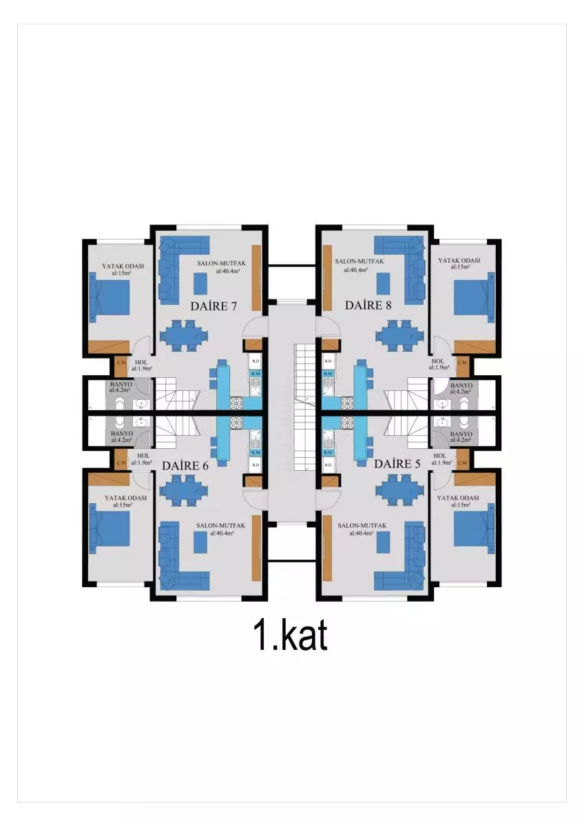 Квартира 90м² в Кипре, Фамагуста. Стоимостью 137900€ аренда фото-23