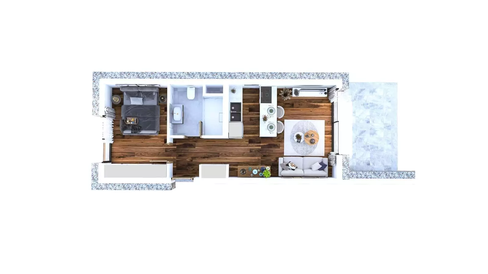 Квартира 81м² в Кипре, Бахчели. Стоимостью 293000€ аренда фото-21