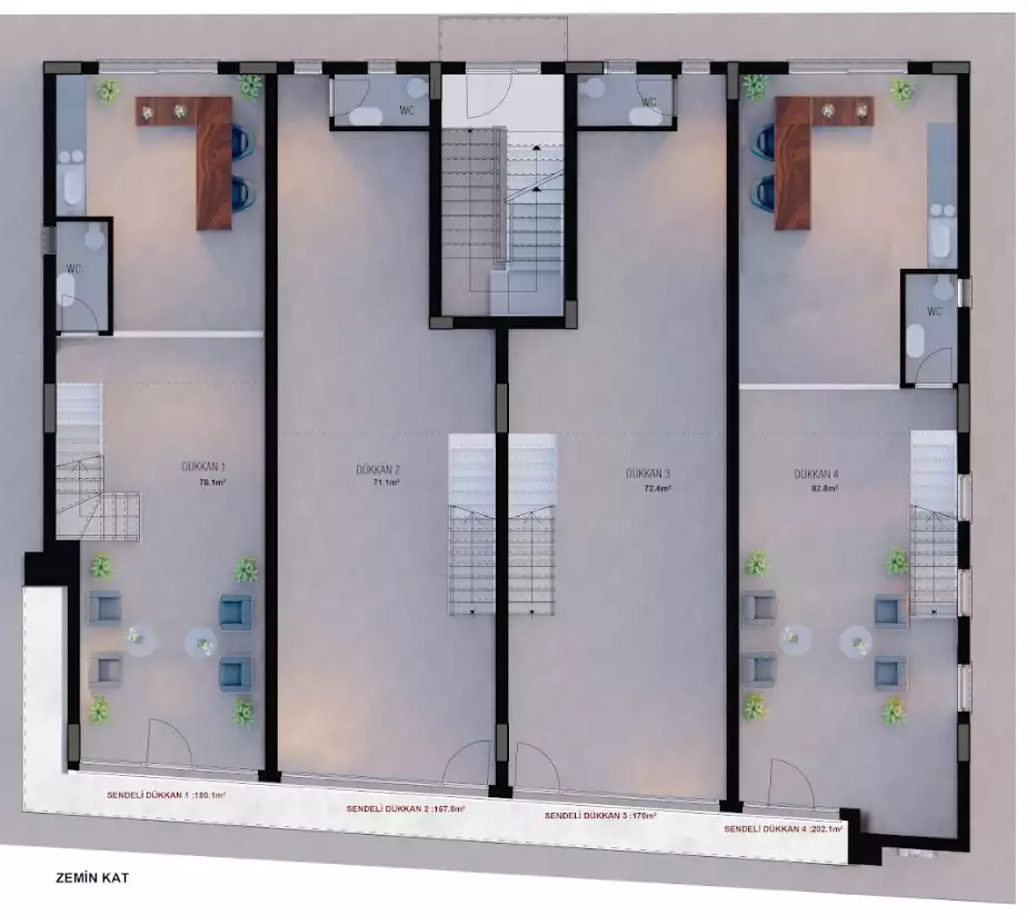Другие объекты 65м² в Кипре, Гюзельюрт. Стоимостью 255000€ аренда фото-9