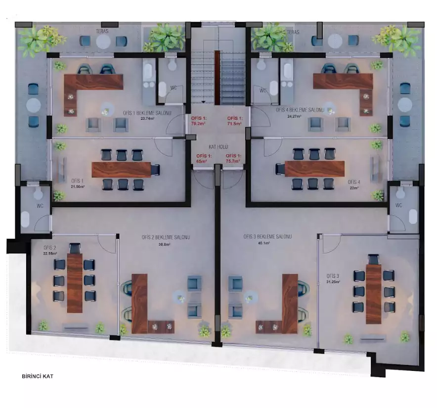 Другие объекты 65м² в Кипре, Гюзельюрт. Стоимостью 255000€ аренда фото-11