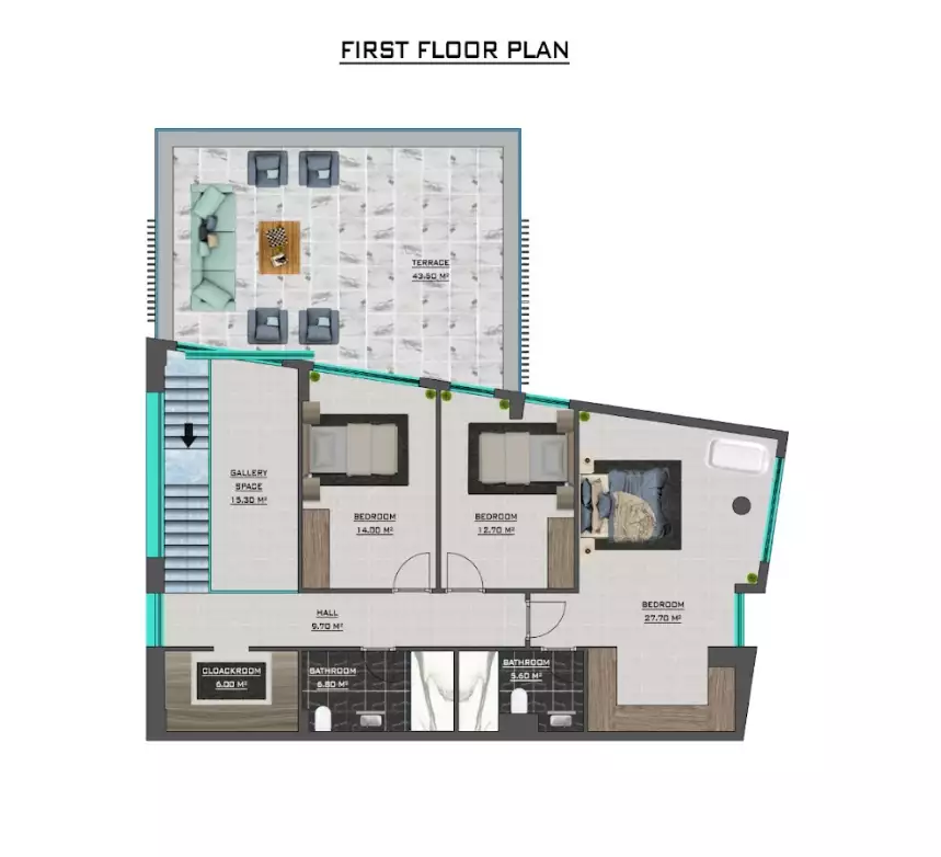 Вилла 304м² в Кипре, Кирения. Стоимостью 700000€ аренда фото-24