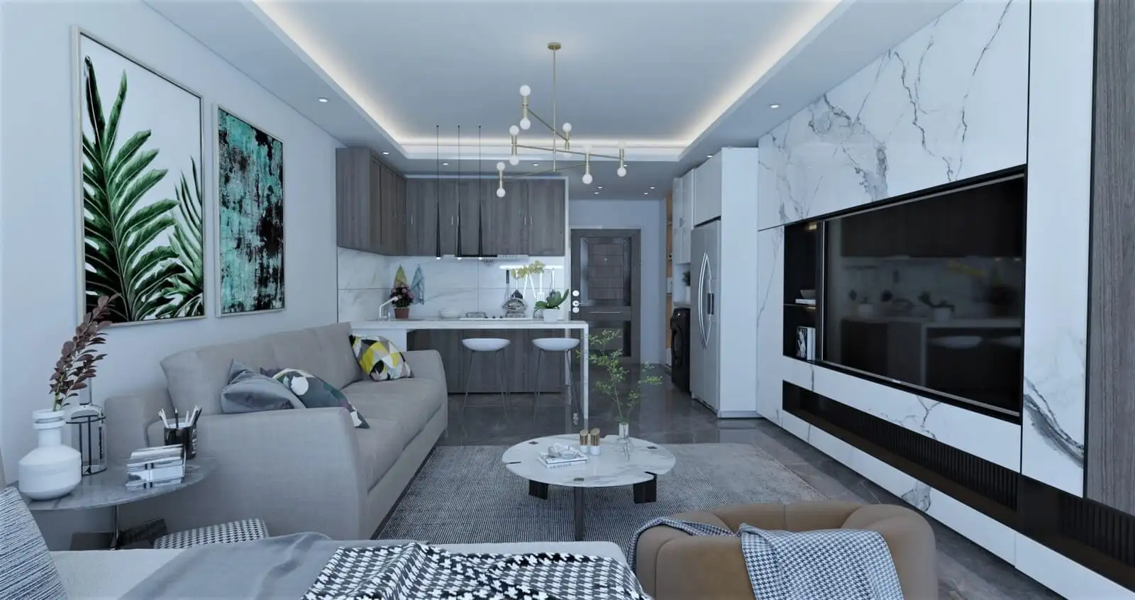 Квартира 93м² в Кипре, Искеле. Стоимостью 188700€ аренда фото-24