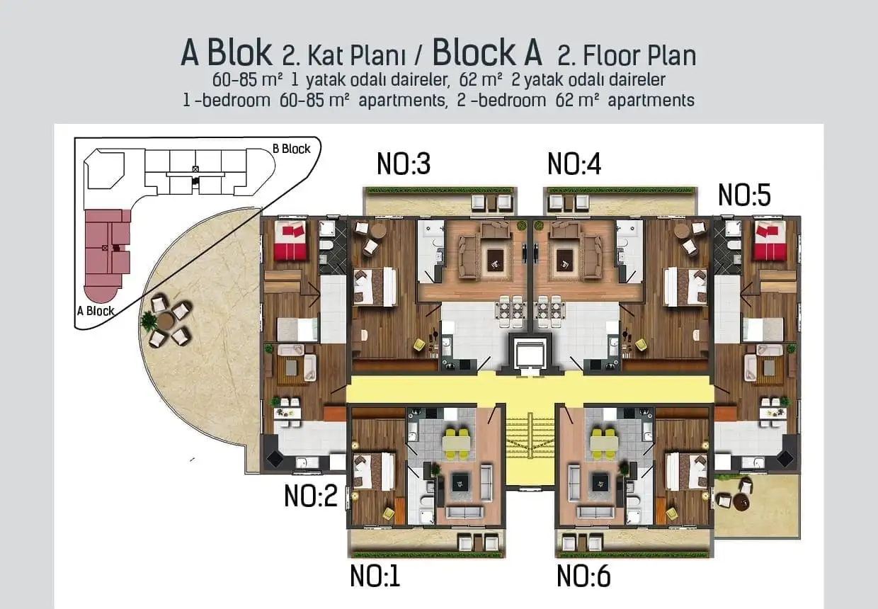 Квартира 69м² в Кипре, Фамагуста. Стоимостью 122500€ аренда фото-10